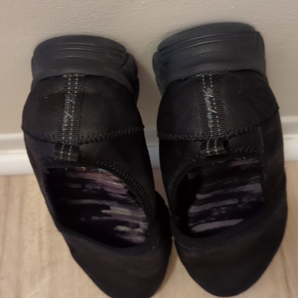 Sz.8 Skechers Slip-ons Air-Cooled Memory Foam . All Black - Picture 4 of 9